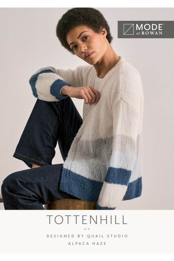 MODE at Rowan - Tottenhill - Cardigan by Quail Studio in Alpaca Haze Leaflet