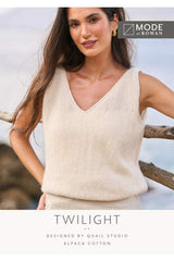MODE at Rowan Twilight Top by Quail Studio in Alpaca Cotton Leaflet