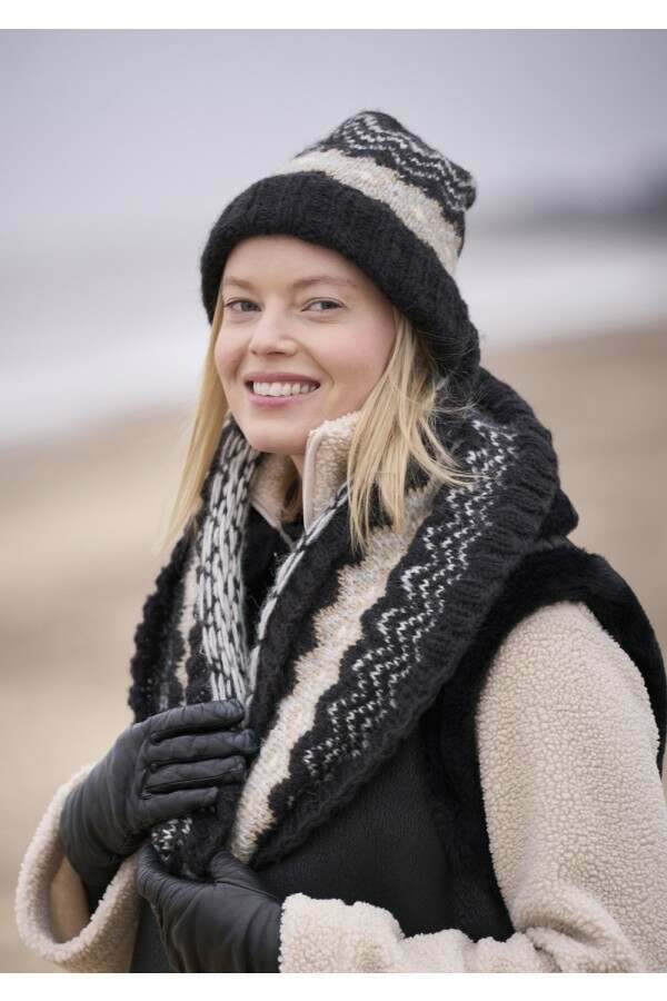 MODE at Rowan - Coast - Hat and Snood by Quail Studio in Alpaca Cotton Leaflet