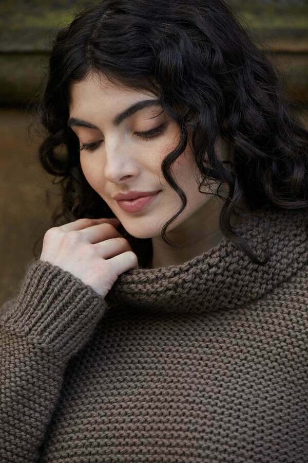 MODE at Rowan Elowen Jumper by Quail Studio in Chunky Wool Leaflet