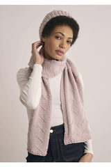 MODE at Rowan - Holkham - Hat and Scarf by Quail Studio in Merino Soft Leaflet
