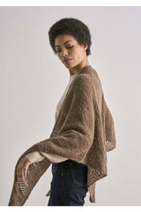 MODE at Rowan - Pier and Metton - Shawl and Hat by Martin Storey and Quail Studio in Alpaca Haze Leaflet