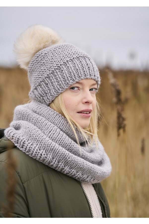 MODE at Rowan - Salle and Highoak - Snood and Hat by Quail Studio in Chunky Wool Leaflet