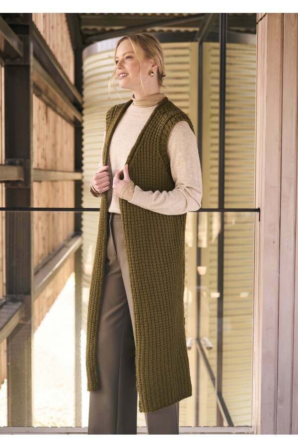 MODE at Rowan - Southwold and Salle - Sleeveless Coat and Snood by Quail Studio in Chunky Wool Leaflet