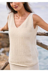 MODE at Rowan Twilight Top by Quail Studio in Alpaca Cotton Leaflet