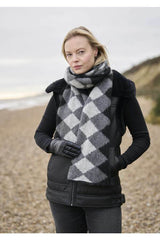 MODE at Rowan - Wave - Hat and Wrap by Quail Studio in Softest Alpaca Leaflet