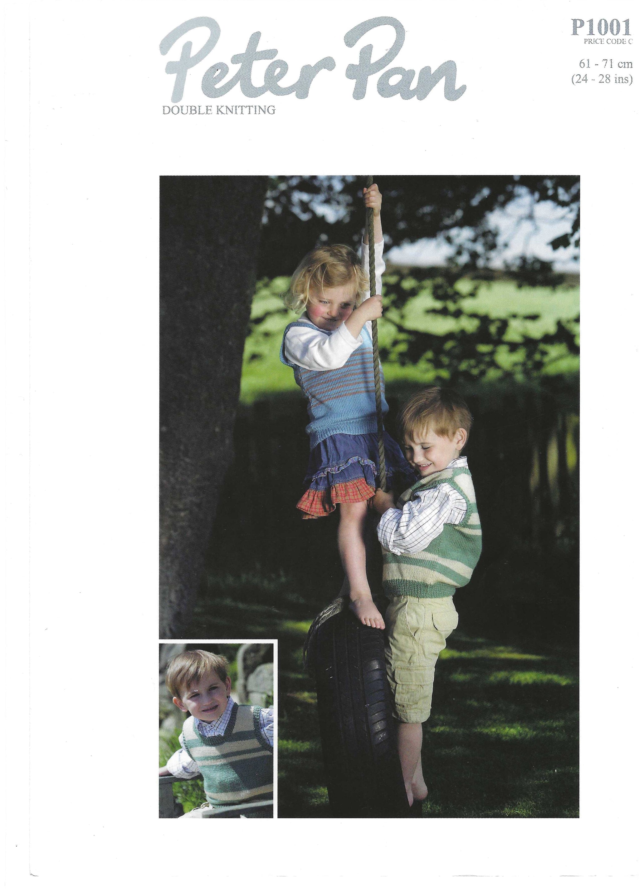 Wendy: Peter Pan DK: P1001 Children Round Neck Tank Top 4-5Y - 8-9Y (Downloadable PDF)