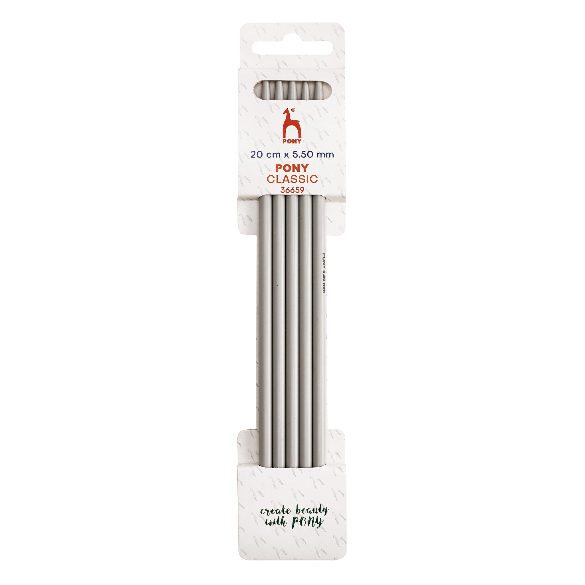 Pony 5.50mm 20cm Double Pointed Knitting Needles
