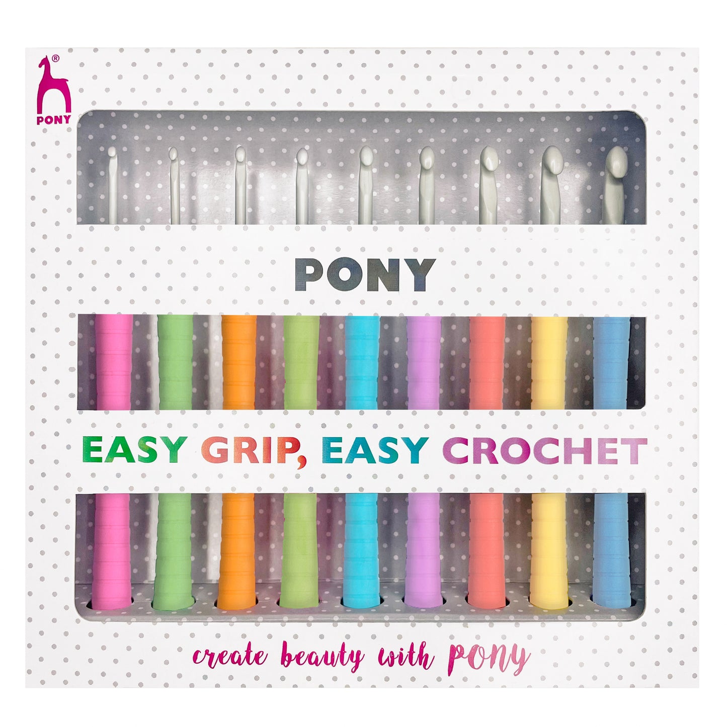 Pony Easy Grip, Easy Crochet Set