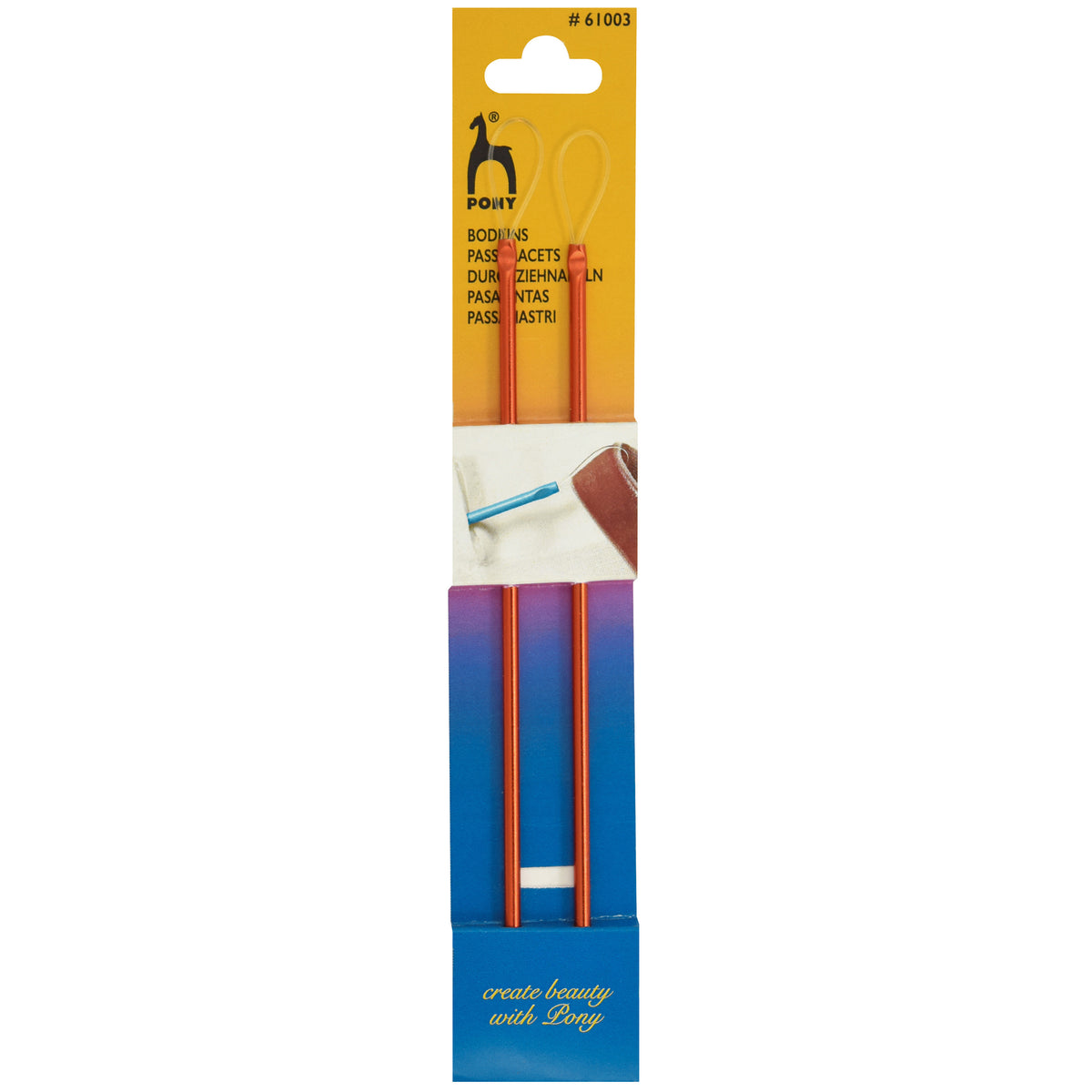 Hand Sewing Needles: Bodkins Coloured