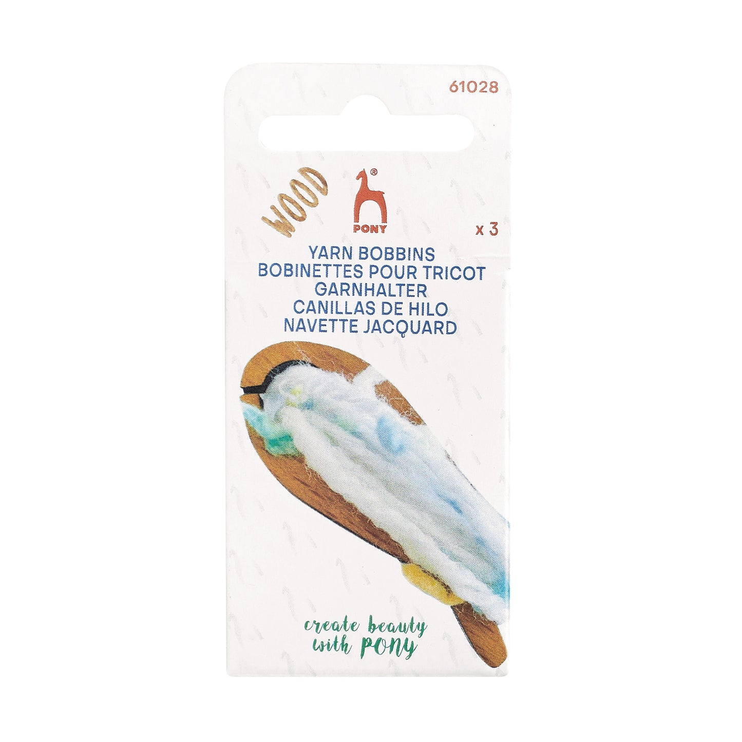 Yarn Bobbin Wooden Fish Shape