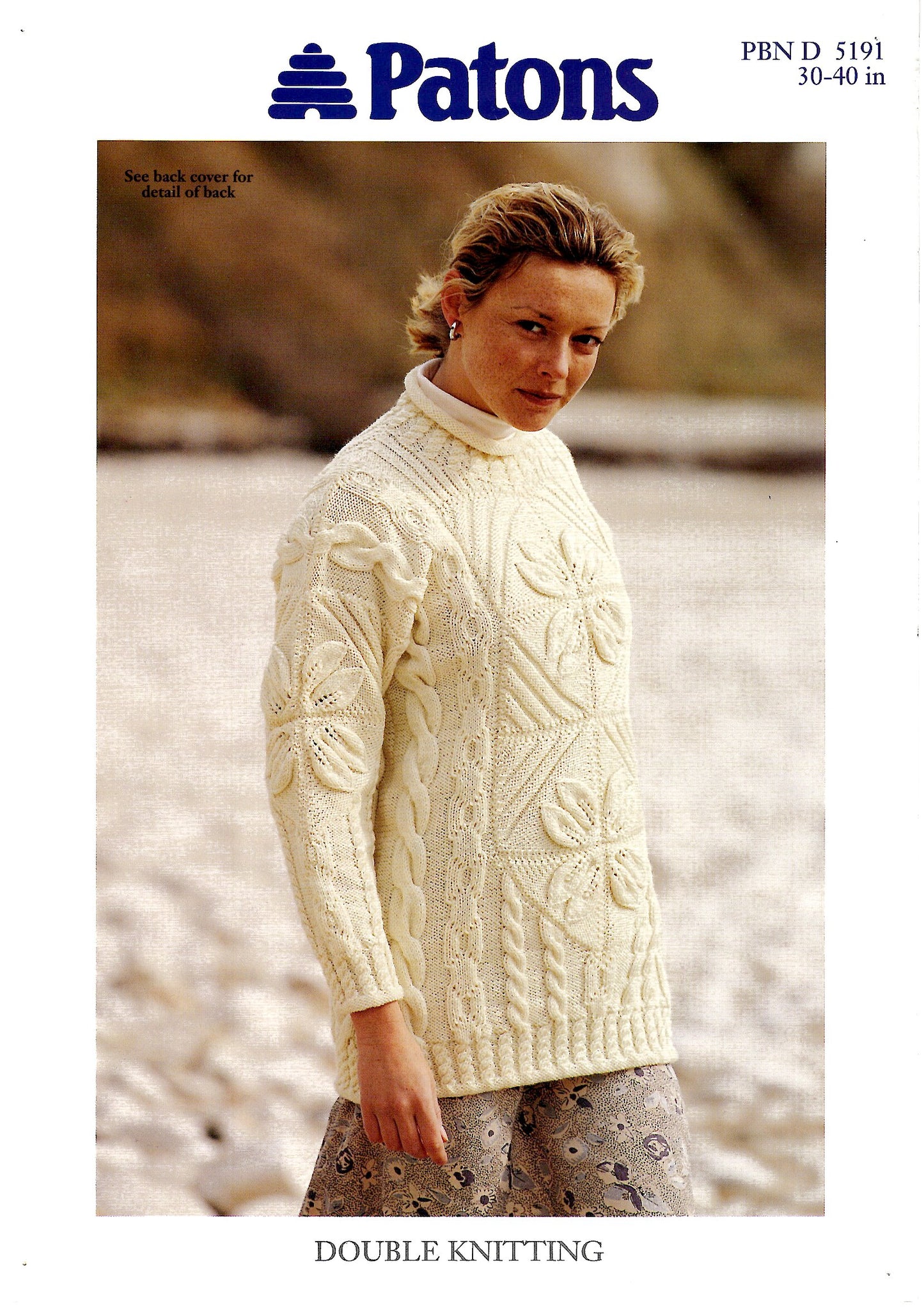 Patons 5191 DK Ladies Leaf and Cable Tunic (Downloadable PDF)