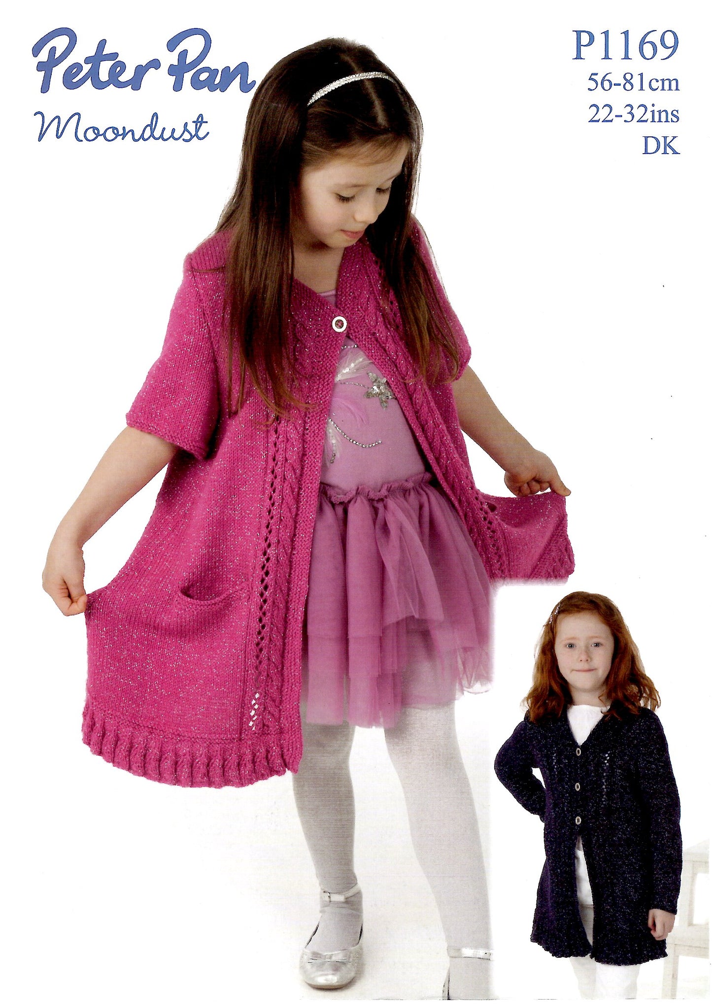 Children DK Cardigan long or short Coat P1169 size 22”-32 (Downloadable PDF)