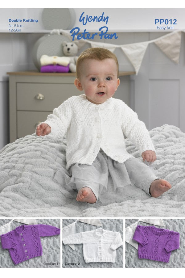 Peter Pan PP012 Cardigans and Sweater in Peter Pan DK Leaflet