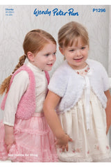 Peter Pan P1296 Bolero, Waistcoat and Shrug in Precious Chunky Leaflet