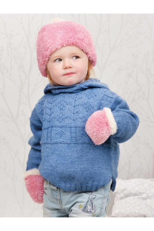 Peter Pan P1300 Hats, Mitts and Boots in Precious Chunky Leaflet