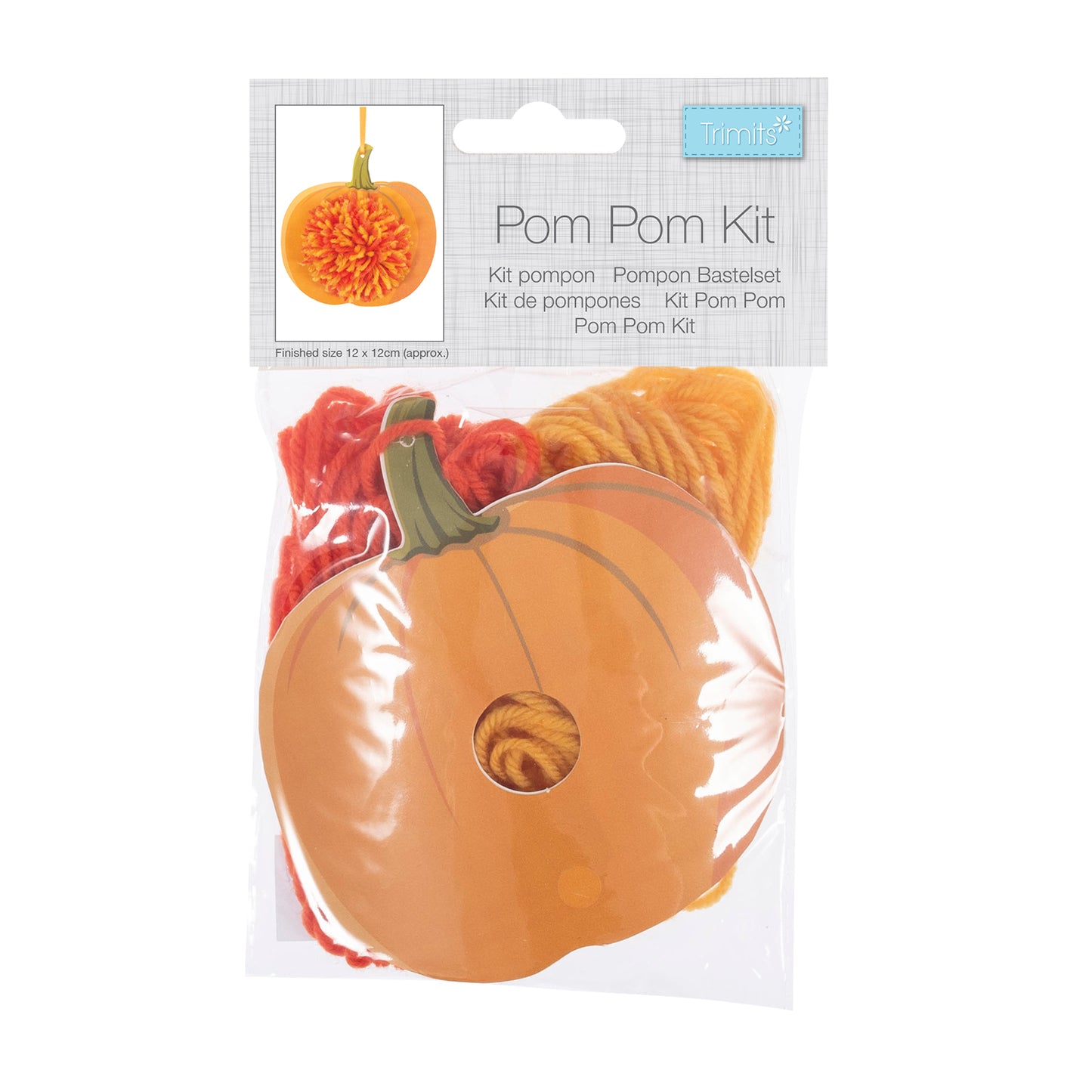 Pom Pom Decoration Kit: Pumpkin