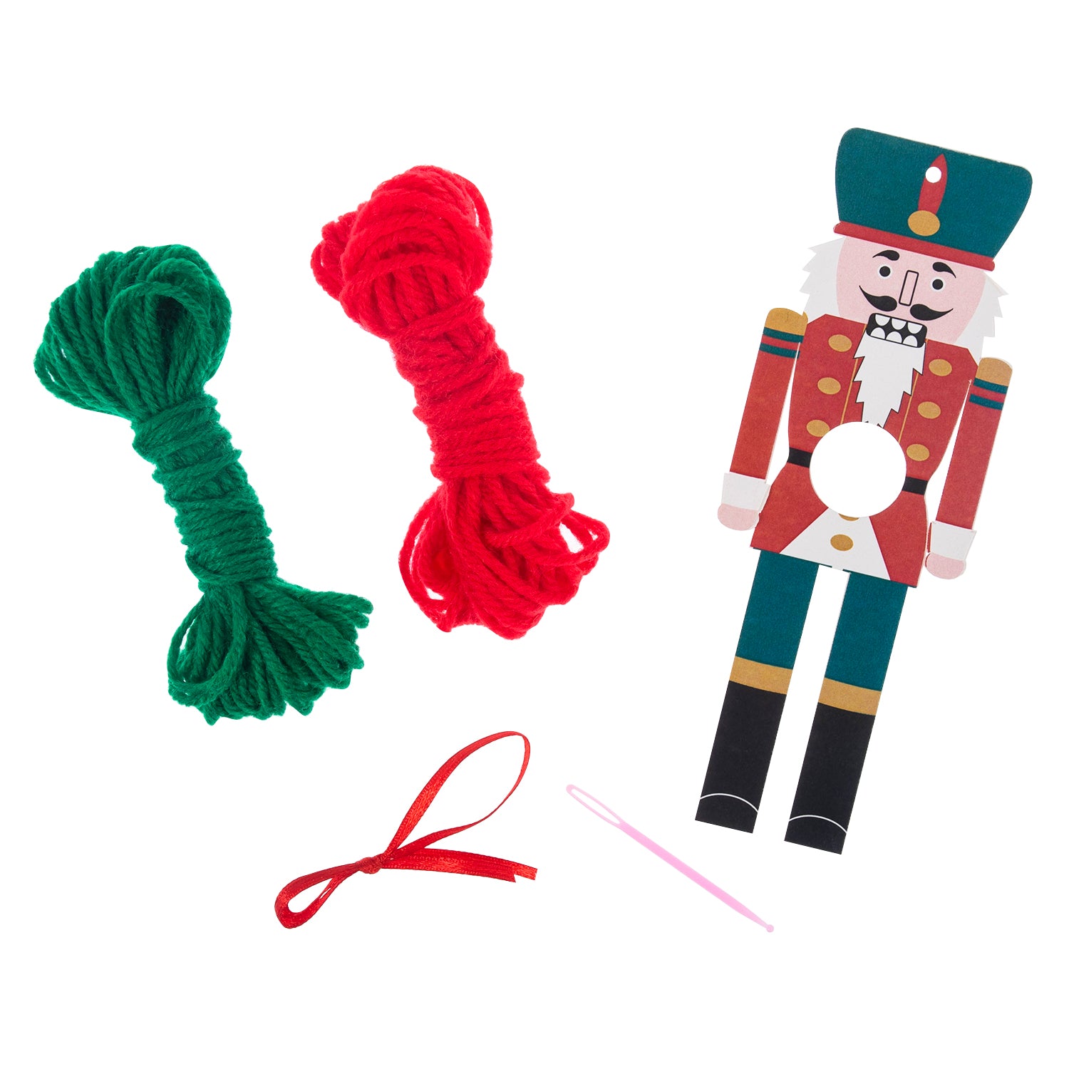 Pom Pom Decoration Kit: Christmas Nutcracker