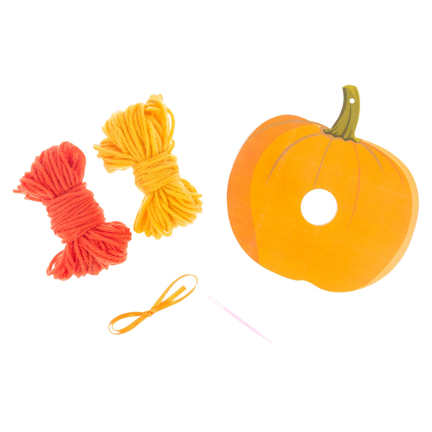Pom Pom Decoration Kit: Pumpkin