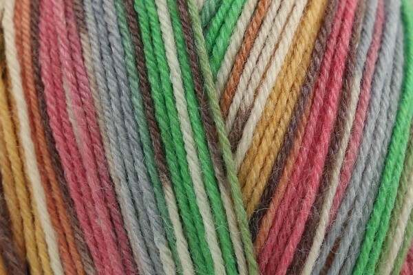 Rico Socks Superba Bamboo 4 ply Earthy Rainbow 057 - 100g