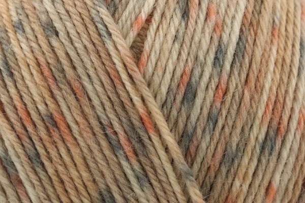 Rico Socks Sprinkly Stripey 4 Ply Beige 001 - 100g