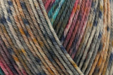 Rico Socks Sprinkly Stripey 4 Ply Berry 003 - 100g