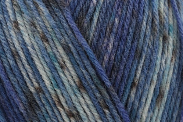 Rico Socks Sprinkly Stripey 4 Ply Aqua 007 - 100g