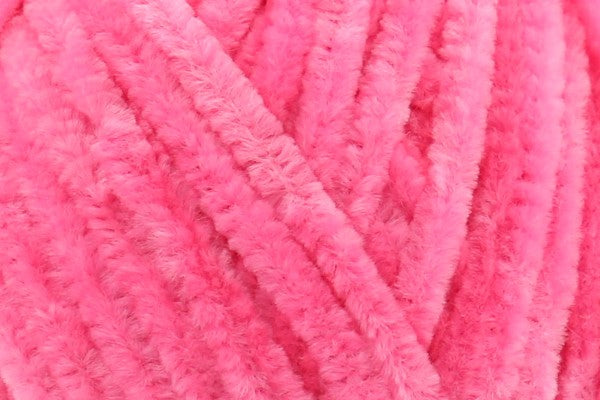 Rico Creative Chenillove Best Chenille Ever Neon Pink 002 Knitting and Crochet Yarn