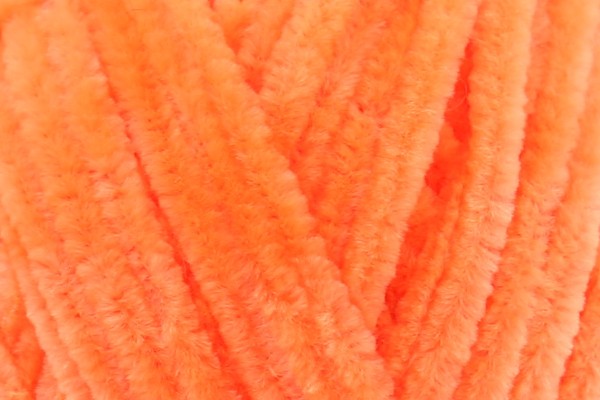 Rico Creative Chenillove Best Chenille Ever Neon Orange 005 Knitting and Crochet Yarn