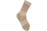 Rico Socks Sprinkly Stripey 4 Ply Beige 001 - 100g