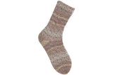 Rico Socks Sprinkly Stripey 4 Ply Rose 002 - 100g