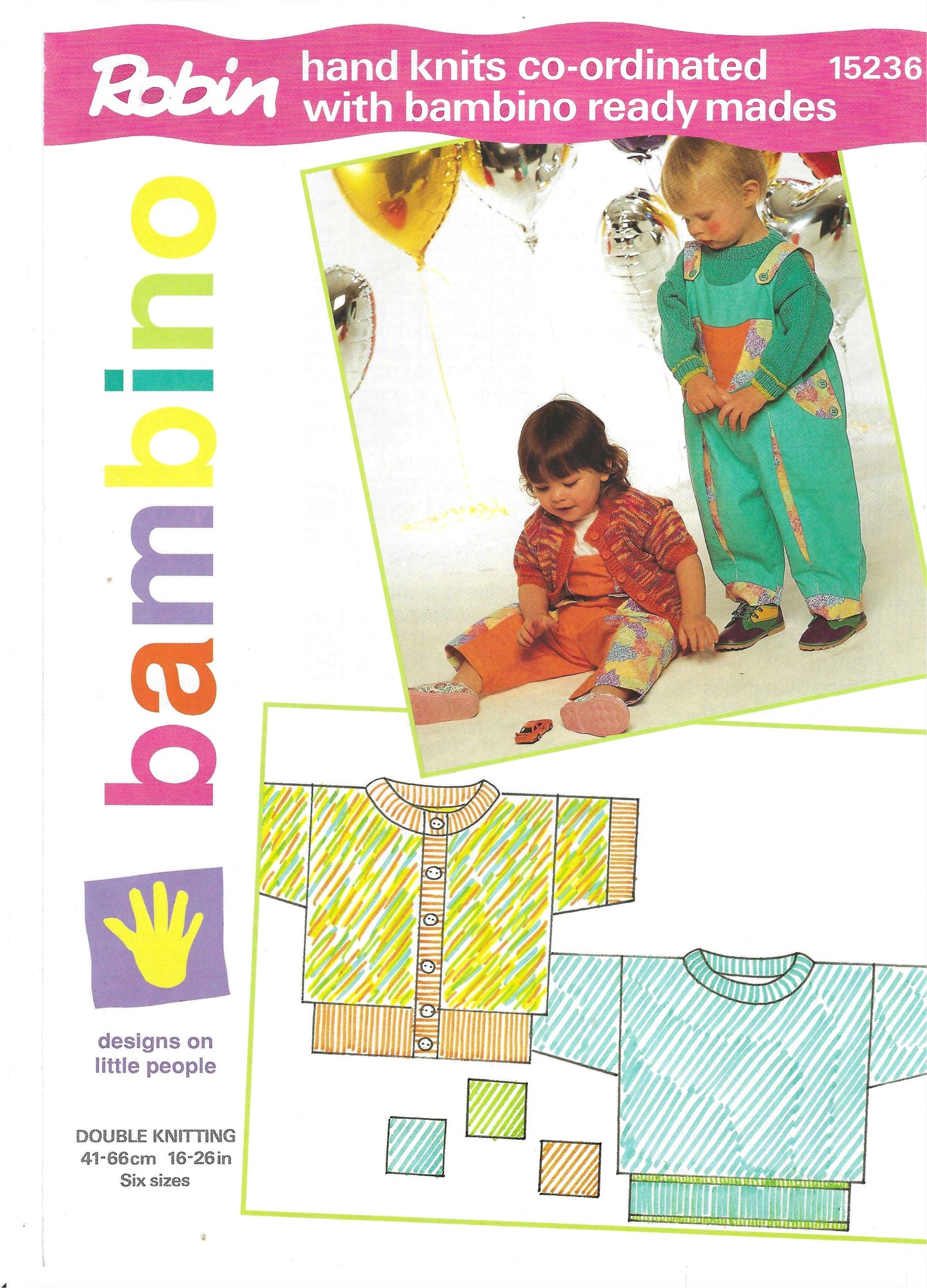 PDF Babies Or Children Short Sleeve Cardigan Or Sweater DK Robin 15236 (Downloadable PDF)