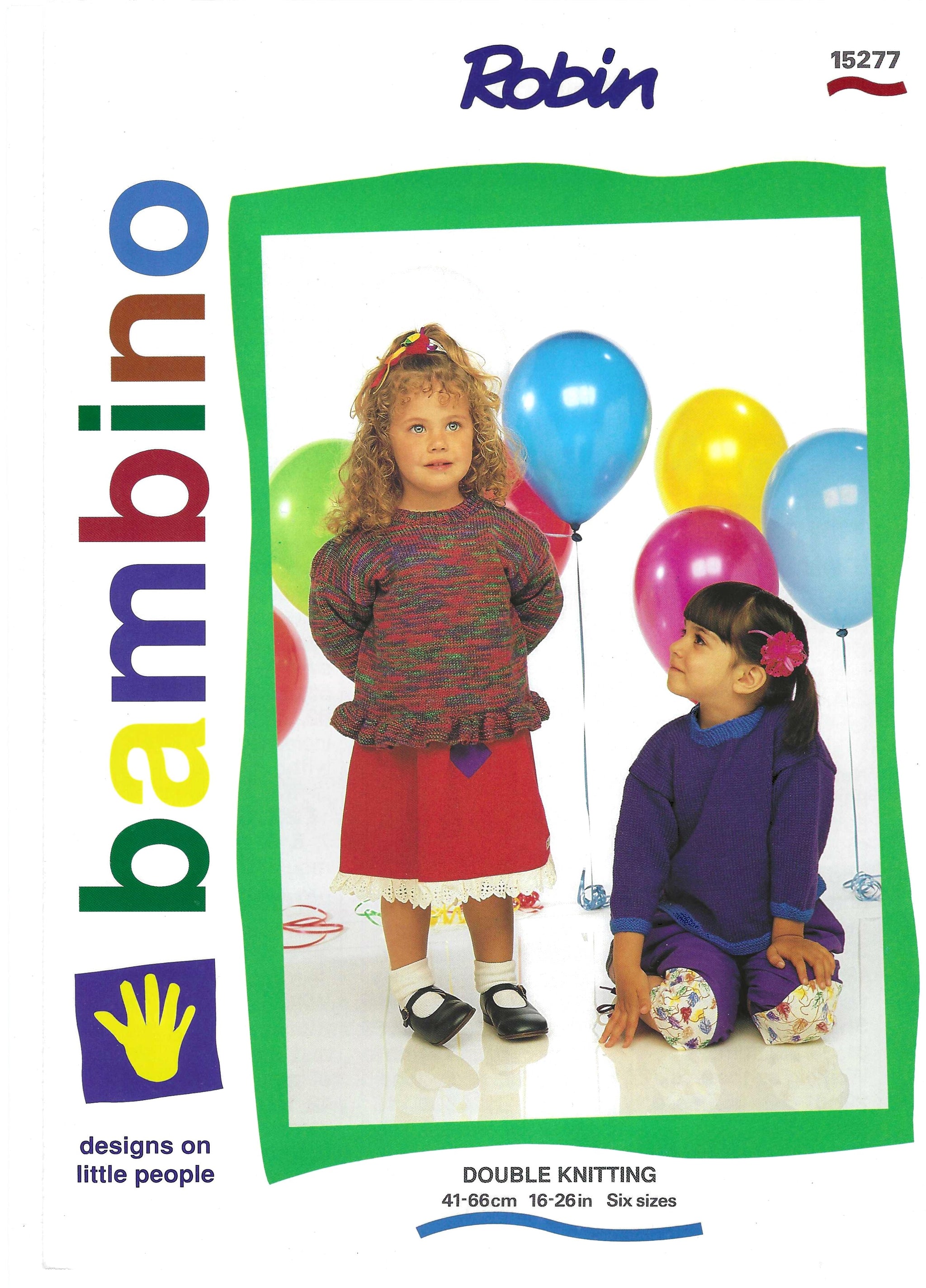 PDF Babies Or Children Sweater DK Robin 15277 (Downloadable PDF)