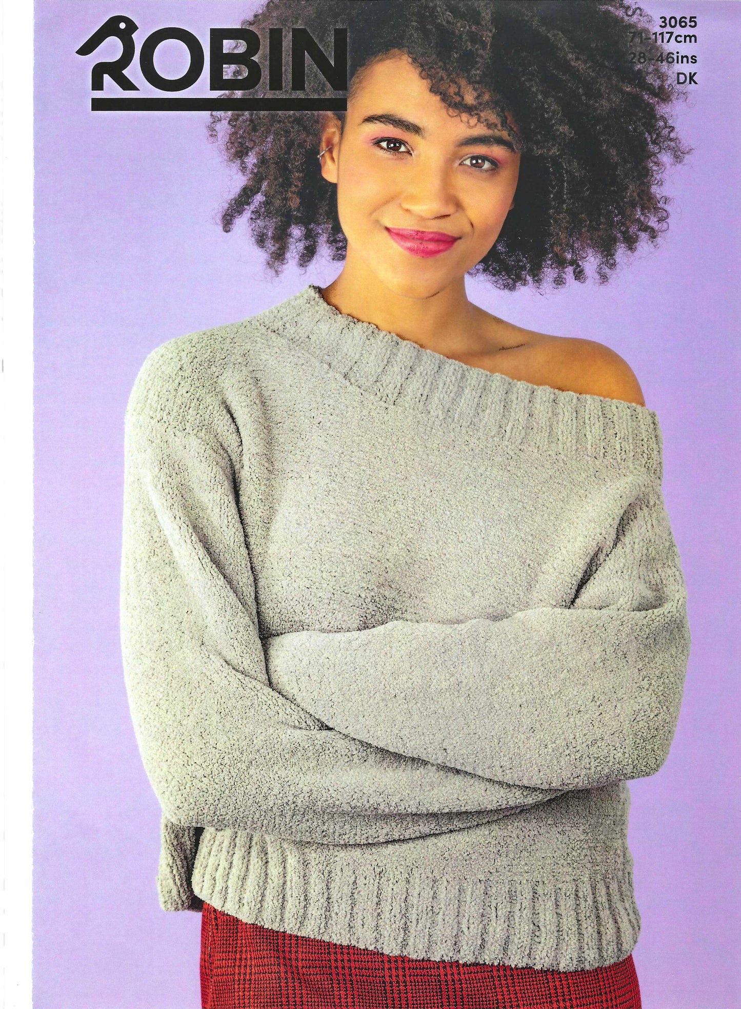 PDF Ladies Sweater Plush DK Robin 3065 (Downloadable PDF)
