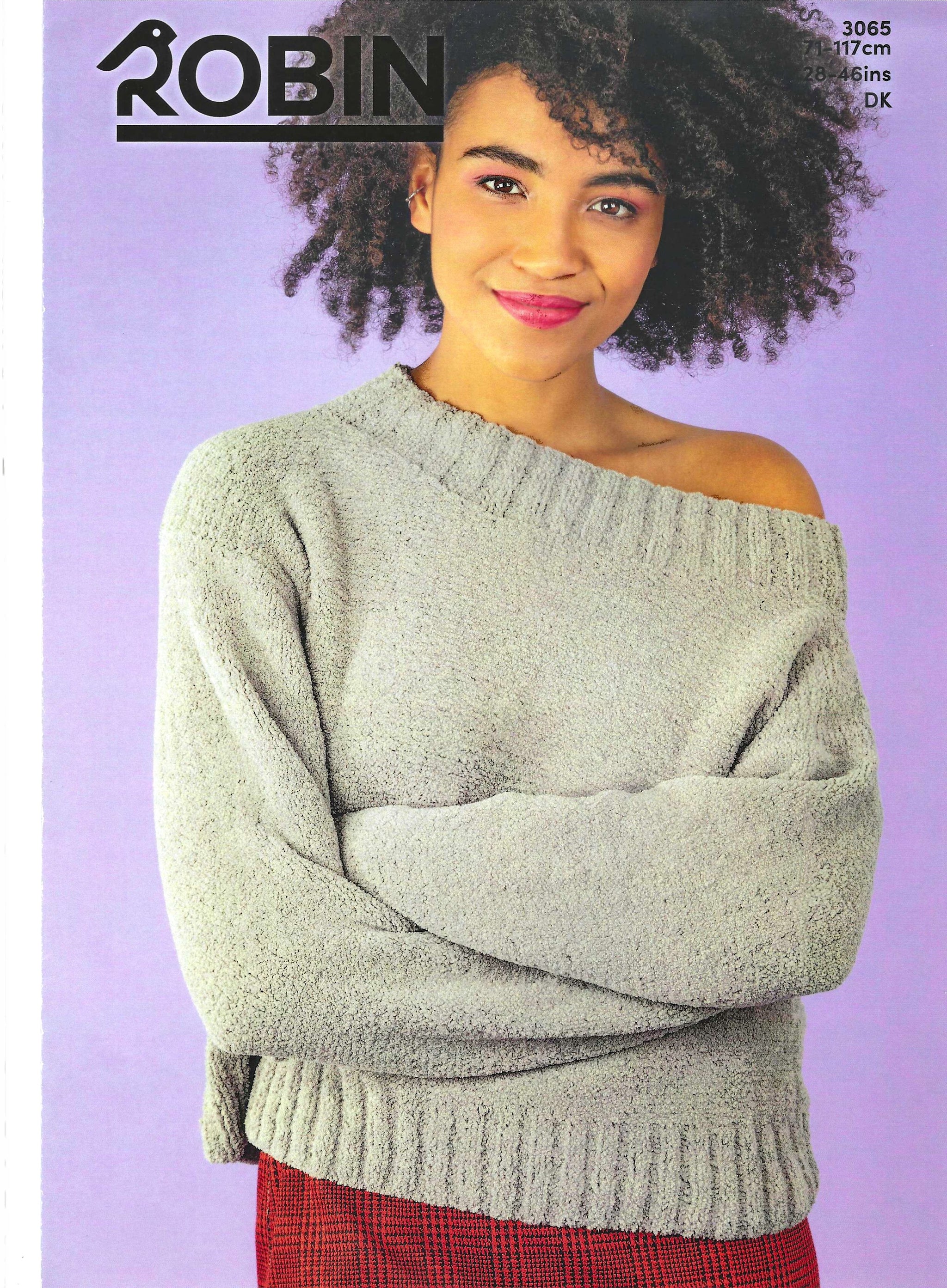 PDF Ladies Sweater Plush DK Robin 3065 (Downloadable PDF)