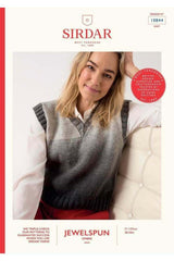 Sirdar 10844 Tank in Jewelspun Ombre Aran Booklet