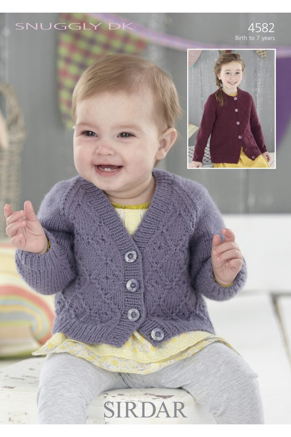 Sirdar 4582 Cardigans in Snuggly DK Leaflet