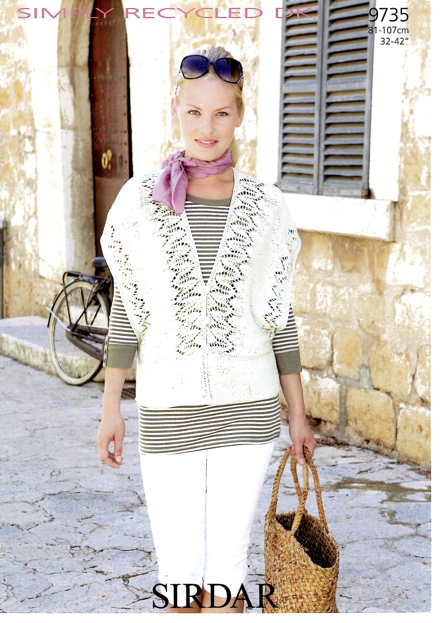 Sirdar 9735 Simply Recycled DK Ladies Jacket 81cm-107cm (Downloadable PDF)