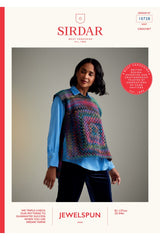 Sirdar 10728 Crochet Tabard in Jewelspun Booklet