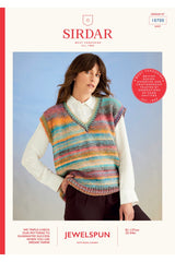 Sirdar 10700 Vest in Jewelspun with Wool Chunky Booklet