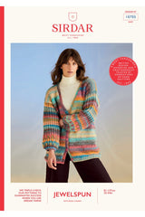 Sirdar 10705 Cardigan in Jewelspun with Wool Chunky Booklet