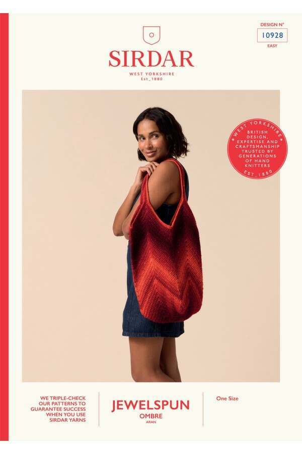 Sirdar 10928 Bag in Jewelspun Ombre Aran Booklet