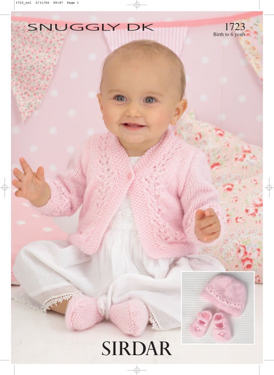 Sirdar Snuggly DK Pattern 1723  Birth to 6 Years