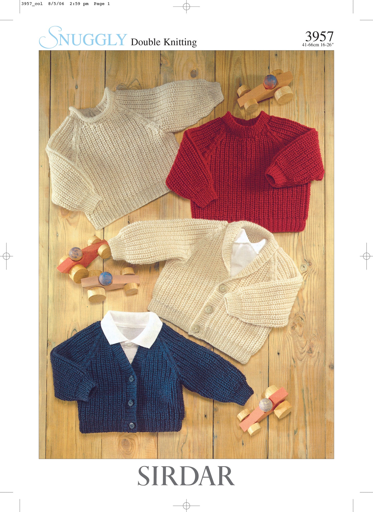 Sirdar Snuggly DK Knitting Pattern 3957 Birth to 6 years