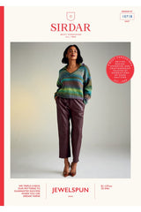 Sirdar 10718 Sweater in Jewelspun Booklet