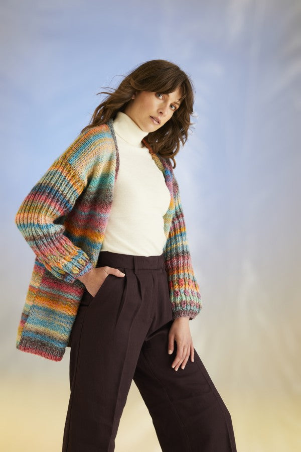 Sirdar 10705 Cardigan in Jewelspun with Wool Chunky Booklet