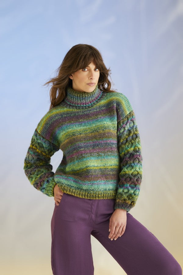 Sirdar 10706 Sweater and Scarf in Jewelspun with Wool Chunky Booklet