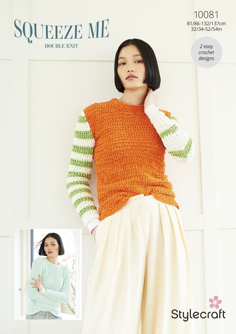 Stylecraft 10081 Sweaters in Squeeze Me DK leaflet