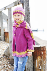 Stylecraft 9706 Cardigan, Scarf and Hat in Bellissima DK Leaflet
