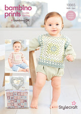 Stylecraft 10065 Crochet Tops and Blankets in Bambino DK and Bambino Print DK Pattern